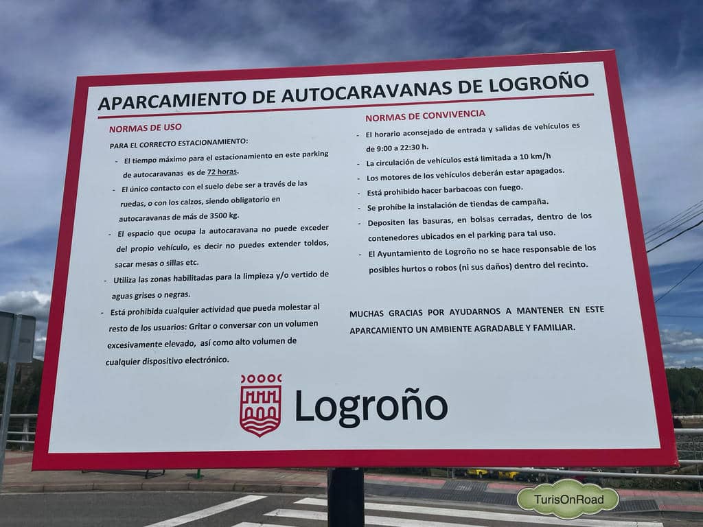 Área de autocaravanas de Logroño