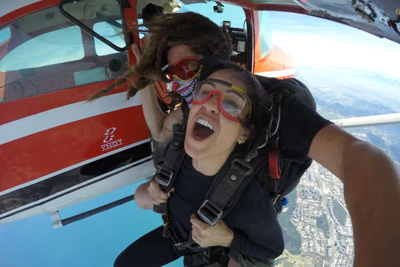 Salto en paracaídas en Río de Janeiro