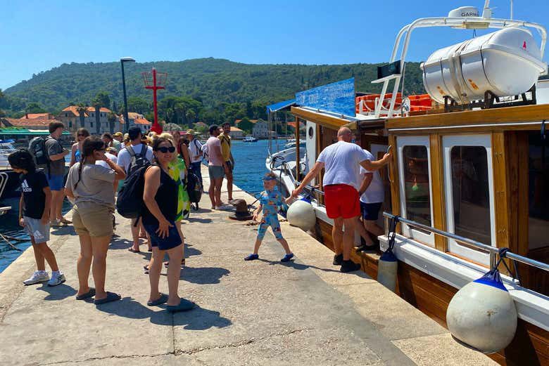 Traslado en barco a las islas de Lopud y Koločep
