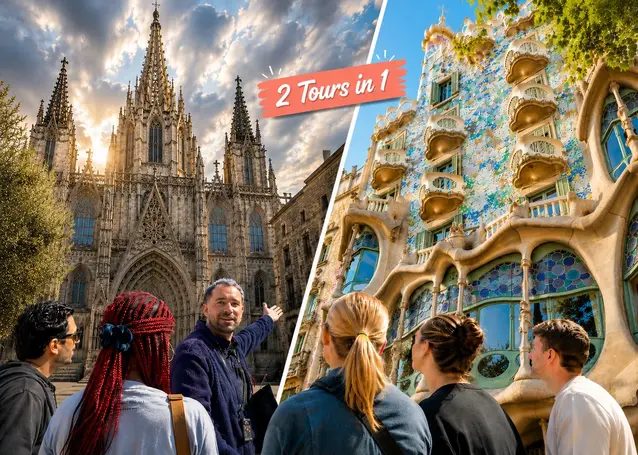 De Gótico a Gaudí: Casco Antiguo + Modernismo Paseo de Gracia Combinado!
