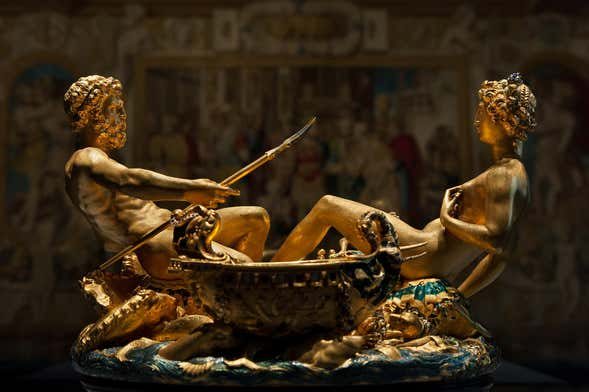 Entrada al Kunsthistorisches Museum, el Museo de Historia del Arte de Viena