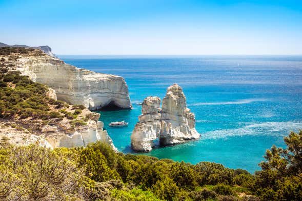 Excursión a las cuevas de Kleftiko en barco