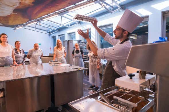 Taller de chocolate en el Choco Story de Brujas