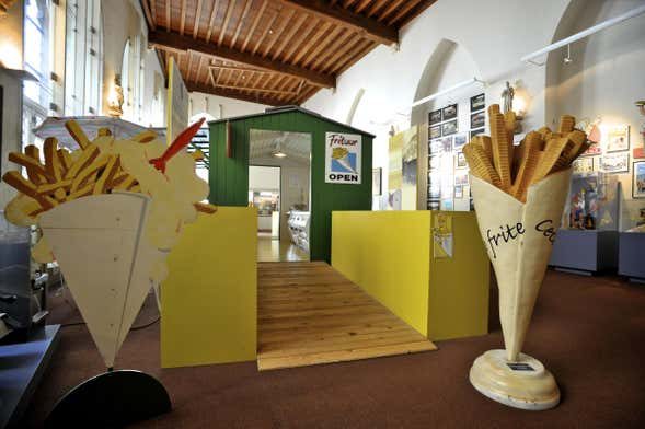 Entrada al Frietmuseum, el Museo de las Patatas Fritas de Brujas