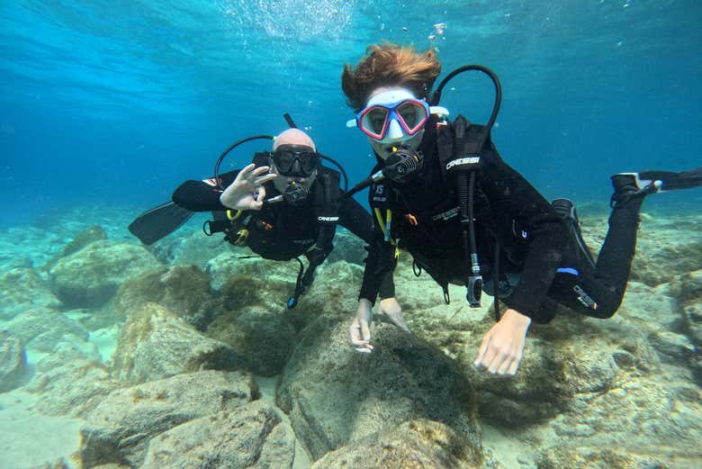 Bautismo de buceo en Morro Jable