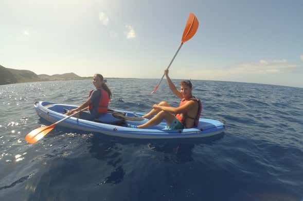Tour de kayak + Snorkel en Fuerteventura