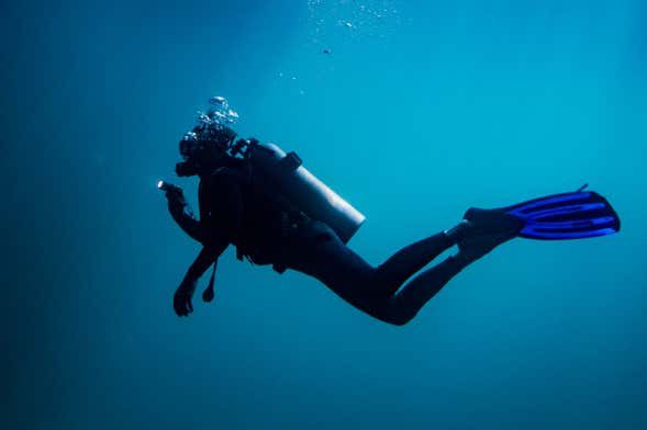 Bautismo de buceo en La Lajita