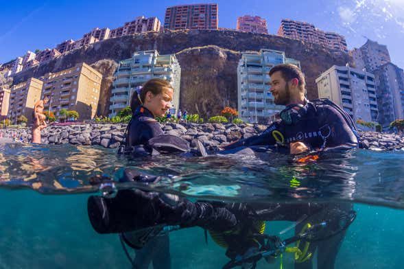 Bautismo de buceo en Radazul