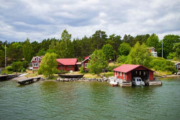 Ferry a la isla Grinda