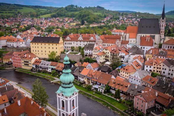 Paseo en barco tradicional por Český Krumlov