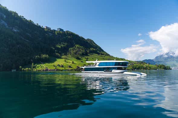 Paseo en catamarán por el lago de Lucerna