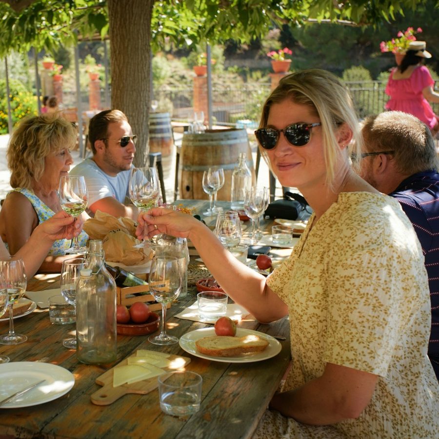Barcelona: Excursión de medio día con navegación a vela, visita a viñedos y cata de vinos