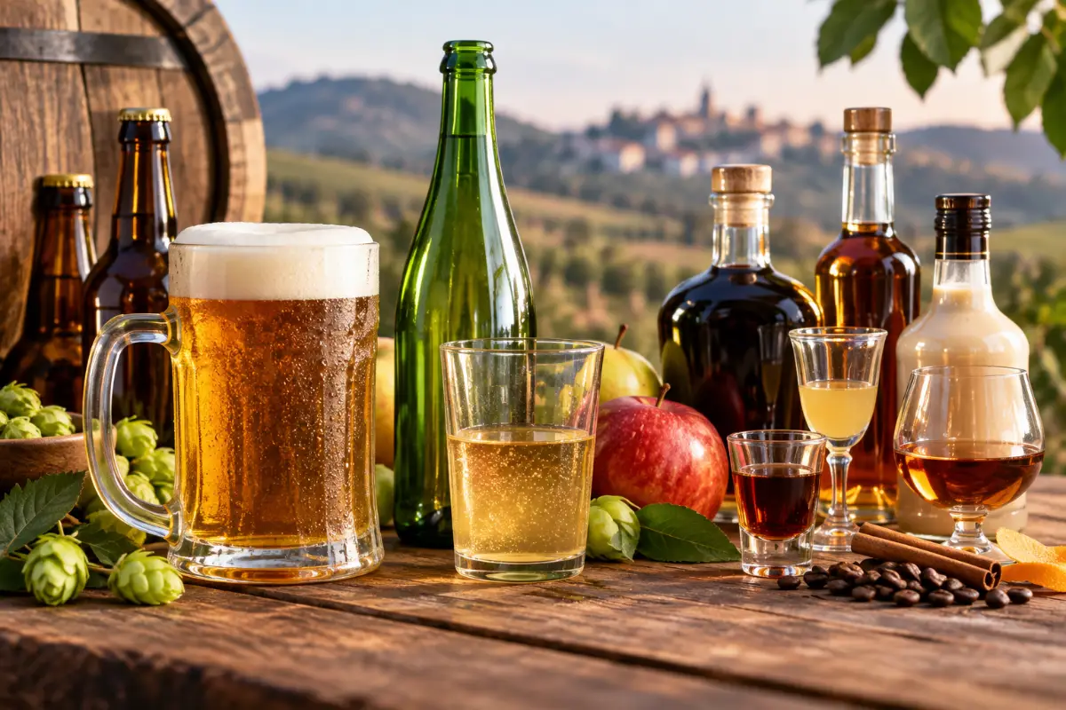 Cervezas, sidras y licores